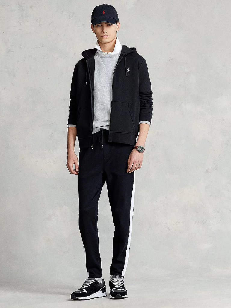 Polo Ralph Lauren pour homme. 710888282001 Sweat doublement tricoté avec fermeture éclair noire (L), Casuel, Coton, Manche longue 2